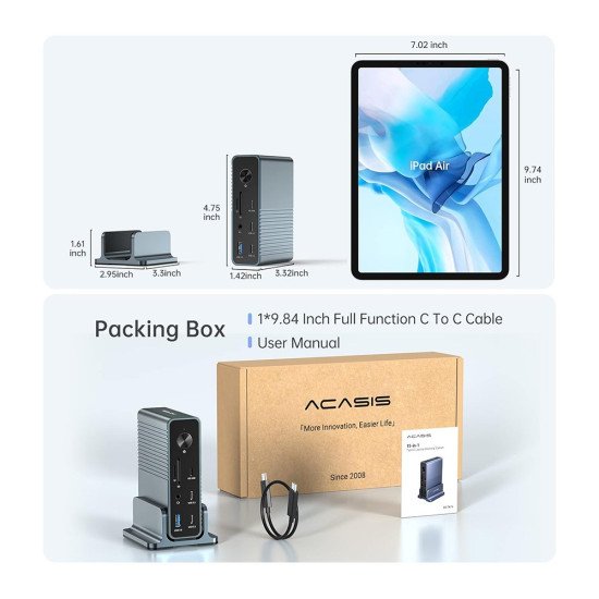 ACASIS DS-7A15 15-IN-1 LAPTOP DOCKING STATION