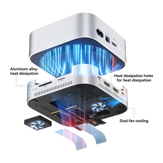ACASIS M001PRO 40 GBPS MAC MINI M4 DOCK &DUAL BAY NVME SSD ENCLOSURE 