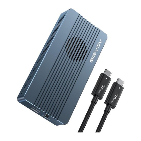 ACASIS TBU405PRO M1 40GBPS M.2 NVME SSD ENCLOSURE BUILT IN COOLING FAN