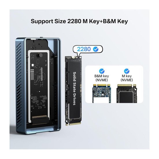 ACASIS TBU405PRO M1 40GBPS M.2 NVME SSD ENCLOSURE BUILT IN COOLING FAN