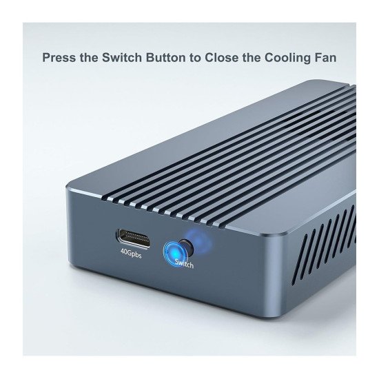 ACASIS TBU405PRO M1 40GBPS M.2 NVME SSD ENCLOSURE BUILT IN COOLING FAN