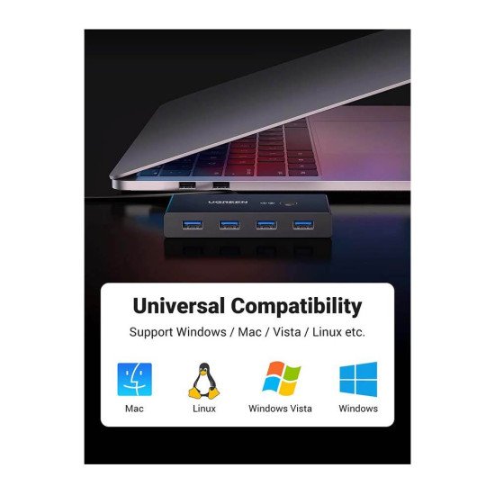 UGREEN 2 IN 4 OUT USB3.0 SHARING SWITCH (30768)