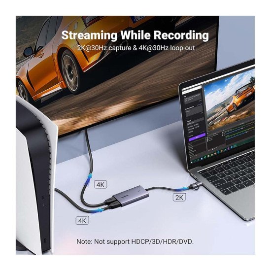 UGREEN CM726 2K@30HZ HDMI CAPTURE CARD