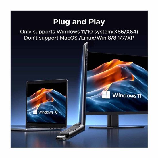 UGREEN CM845 AX900 WIFI 6 & BLUETOOTH 5.4 DUAL-BAND USB ADAPTER