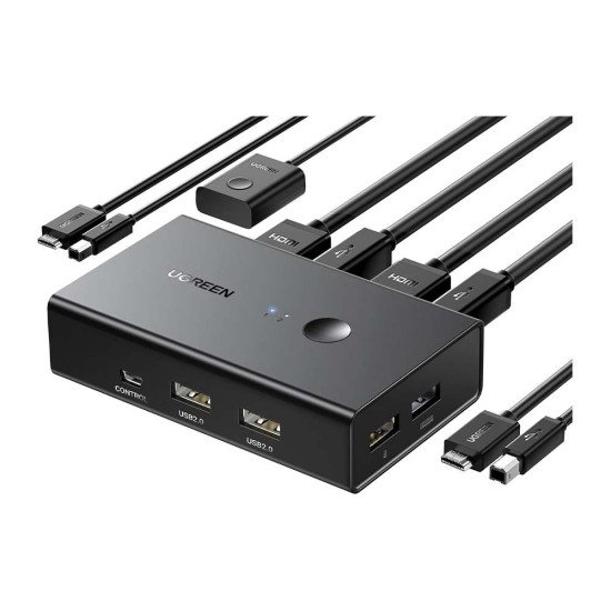 UGREEN HDMI KVM SWITCH 1 MONITOR 2 COMPUTER CM571 (90478)