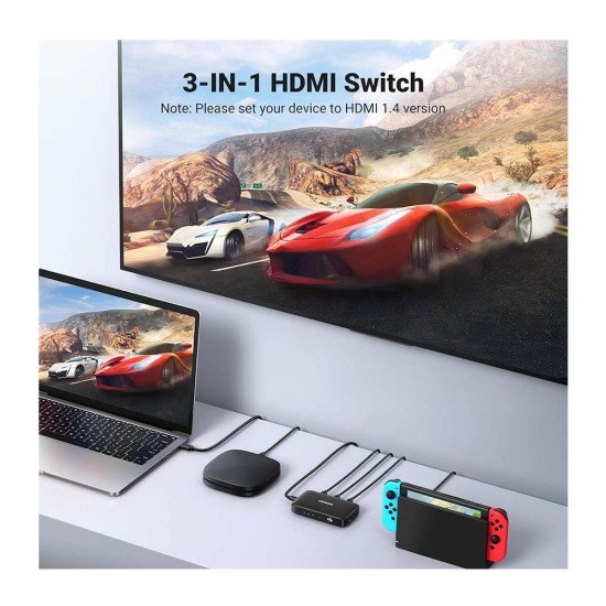 UGREEN HDMI Switch 3 IN 1 OUT HDMI Switcher CM332 (80125)