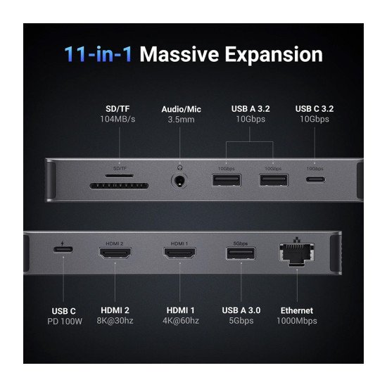 UGREEN REVODOK 11-IN-1 USB C DOCKING STATION CM681 (15965)