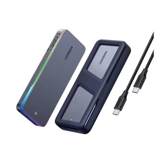 UGREEN RGB CM777 (25665) 20GBPS M.2 NVME/ SATA ENCLOSURE