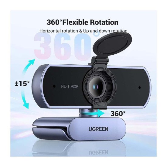 UGREEN USB 1080P 30FPS  BUILT IN MICROPHONE WEBCAM CM678 (15728)