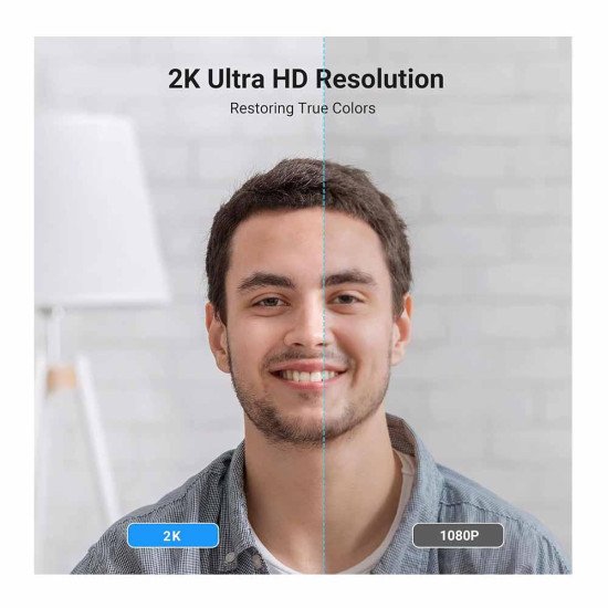 UGREEN USB 2K 30FPS BUILT IN MICROPHONE WEBCAM CM825 (55721)