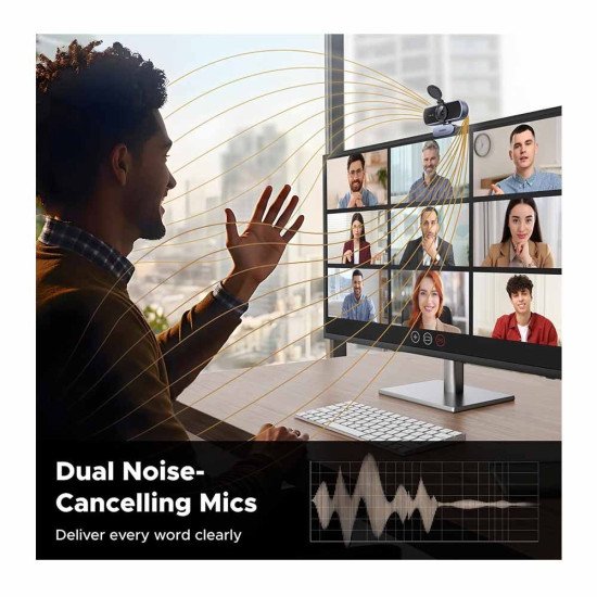 UGREEN USB 4K 30FPS BUILT IN MICROPHONE WEBCAM CM831 (65381)