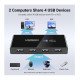 UGREEN USB2.0 2 IN 4 OUT USB SHARING SWITCH US216 (30767)