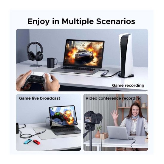 UGREEN  USB3.0 2K 30HZ HDMI CAPTURE CARD CM629 (15389)