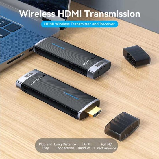 Vention ADCB0 Wireless HDMI Transmitter and Receiver Kit 40M