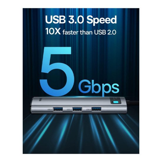 BASEUS METAL GLEAM 8 IN 1 DOCKING STATION (BS-OH101)