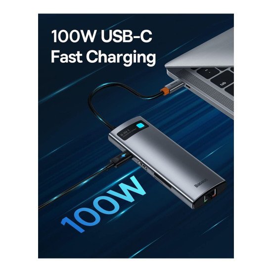 BASEUS METAL GLEAM 8 IN 1 DOCKING STATION (BS-OH101)