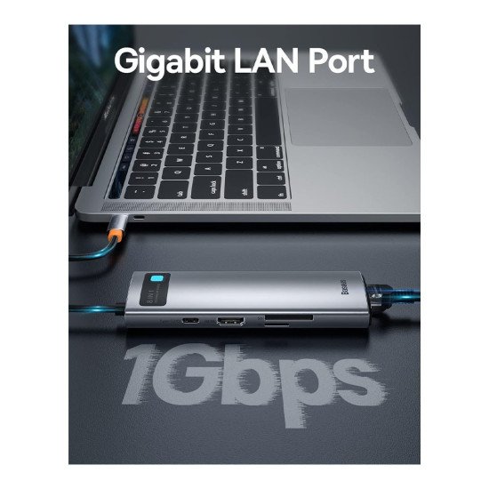 BASEUS METAL GLEAM 8 IN 1 DOCKING STATION (BS-OH101)