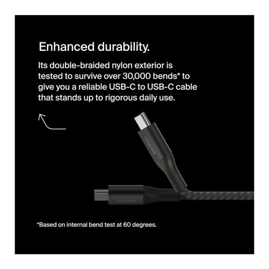 Belkin BoostCharge USB-C to USB-C Cable 240W (CAB015)