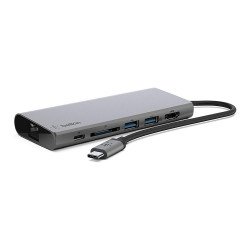 Belkin USB-C Hub, 6-in-1 Multi-Port Docking Station