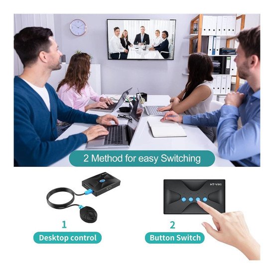 MT-VIKI MT-201HL 2 PORT MANUAL HDMI KVM SWITCH