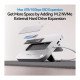 PULWTOP BS212D USB C HUB STAND FOR MAC MINI M4/M4 PRO