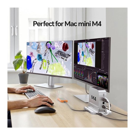 PULWTOP BS212D USB C HUB STAND FOR MAC MINI M4/M4 PRO
