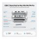 PULWTOP MAC MINI M4/M4 PRO HUB STAND DOCK WITH EXTERNAL STORAGE UPGRADE M.2 SSD ENCLOSURE