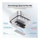 PULWTOP MAC MINI M4/M4 PRO HUB STAND DOCK WITH EXTERNAL STORAGE UPGRADE M.2 SSD ENCLOSURE