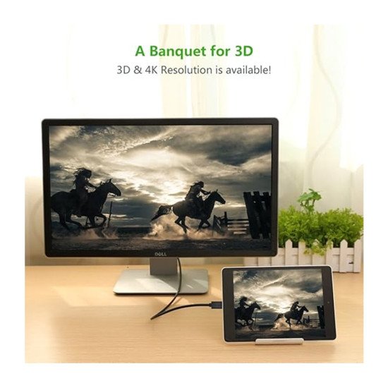 UGREEN 10118 MINI HDMI TO HDMI 3M CABLE