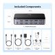 UGREEN 4k@60HZ HDMI KVM Switch 2 Monitors 2 Computers AK500 (85719)