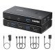 UGREEN 4K@60Hz HDMI KVM Switch 1 Monitor 2 Computer Ak 502 (75246)