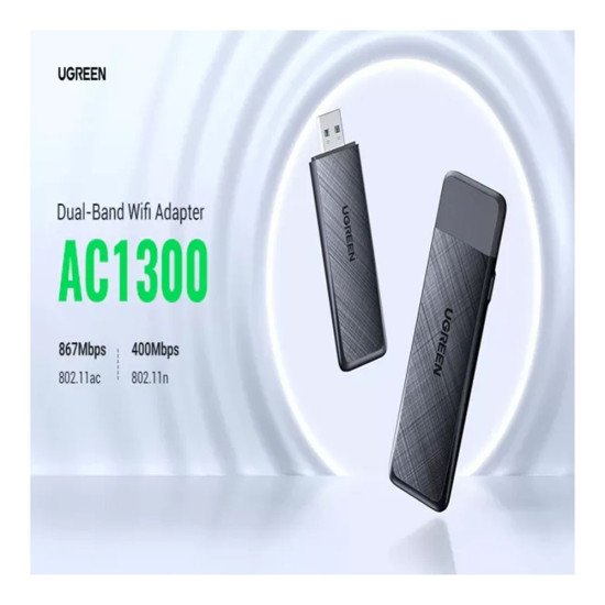 UGREEN CM492 (50340) AC1300 Dual Band Wireless USB Adapter