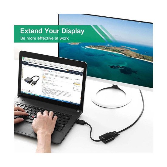 UGREEN DISPLAYPORT TO VGA CONVERTER DP19 (20415)