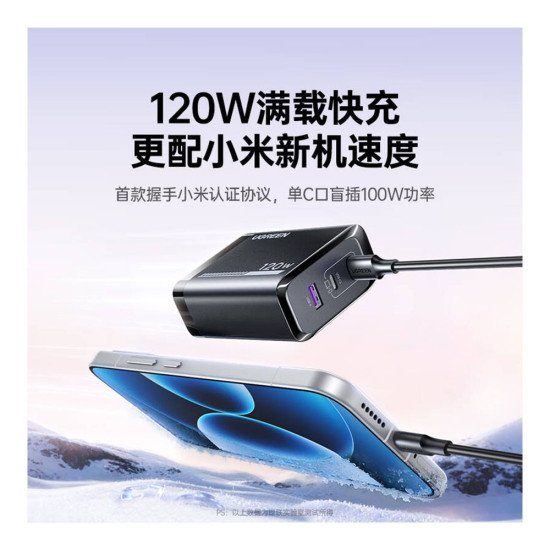 UGREEN GAN CHARGER 120W X375 (75712)