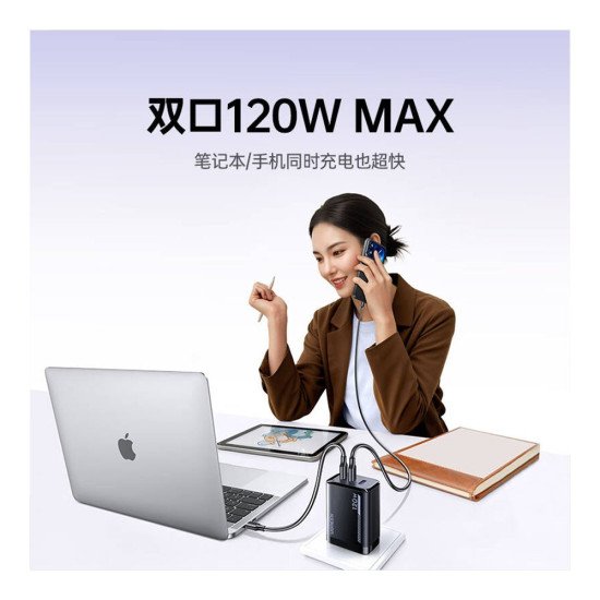 UGREEN GAN CHARGER 120W X375 (75712)