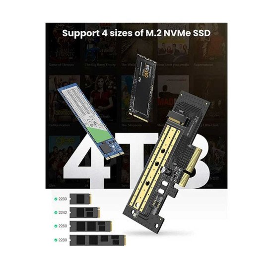 UGREEN M.2 NVME TO PCl E 3.0 4X ADAPTER EXPRESS CARD CM302 (70503)