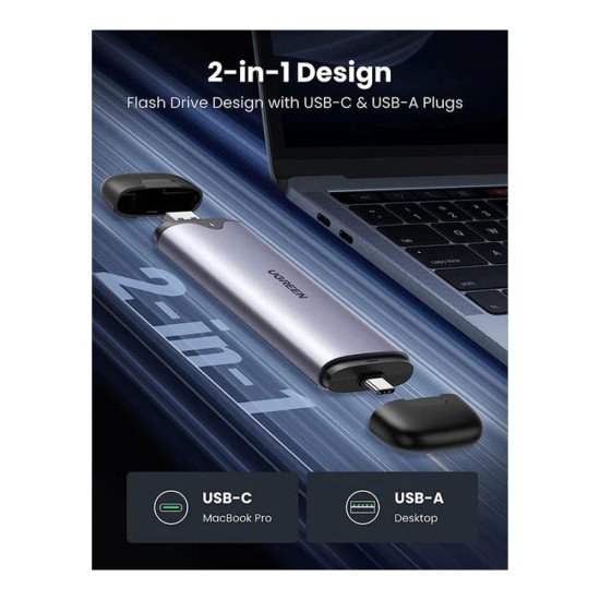 UGREEN M.2 SATA/NVME HARD DRIVE ENCLOSURE CM353 (70532)
