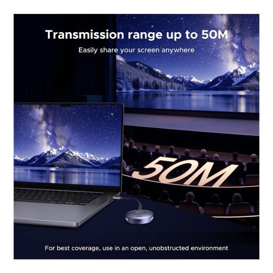 UGREEN Magnetic Wireless USB C Transmitter and HDMI Receiver (75500)