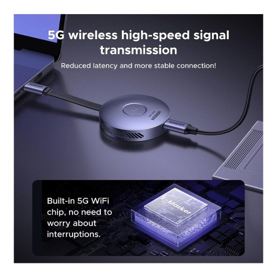 UGREEN Magnetic Wireless USB C Transmitter and HDMI Receiver (75500)