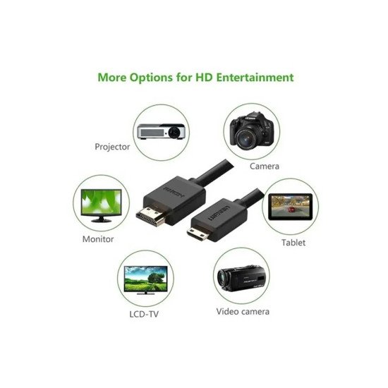 UGREEN MINI HDMI TO HDMI CABLE 1.5M (11167)