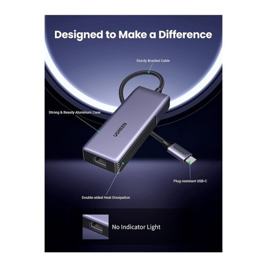 UGREEN USB C TO RJ45 5GBE LAN CARD CM848 (35921)