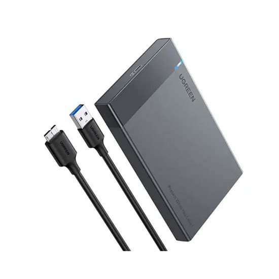 UGREEN USB3.0 2.5 INCH HARD DRIVE ENCLOSURE WITH TYPE C PORT US221 (50743)